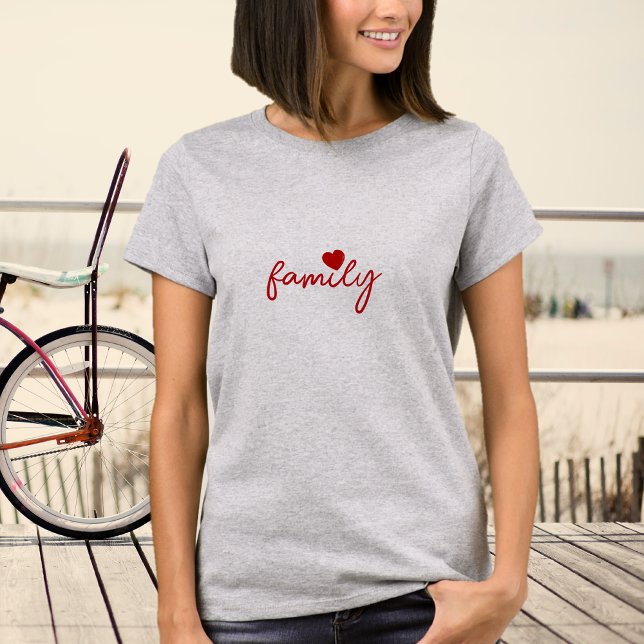 Camiseta gráfica de la familia Love Heart (Subido por el creador)