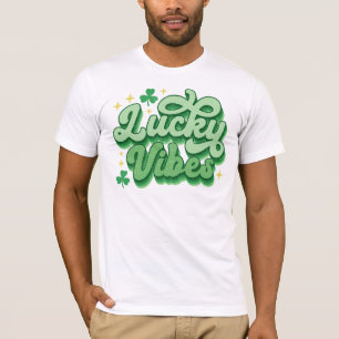 Camiseta Gráfica de la Festividad Verde Atrapado de los Vib