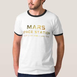 Camiseta gráfica de la futura estación espacial de