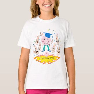 camiseta gráfica de la huelga de los chicas - Blan