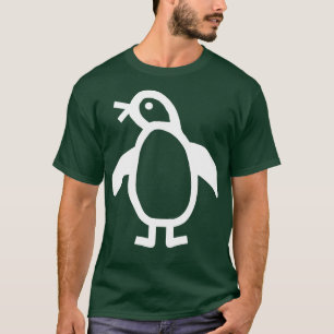 Camiseta Gráfica de la línea blanca de los pingüinos mínimo