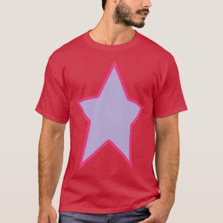 Camiseta Gráfica de la línea de salida rosada de lavanda