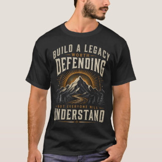 Camiseta Gráfica de la Montaña Motivacional Legacy