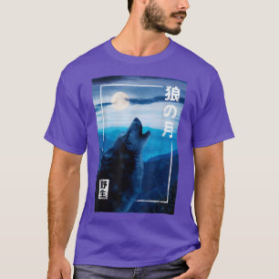 Camiseta Gráfica de la noche del lobo salvaje de la luna ja