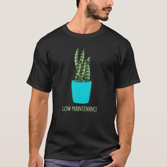 Camiseta Gráfica de la planta de serpientes de bajo manteni (Anverso)