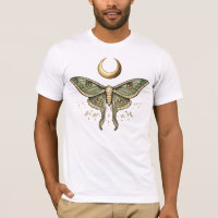 Camiseta gráfica de la polilla luna mística estéti