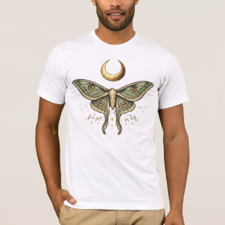 Camiseta gráfica de la polilla luna mística estéti