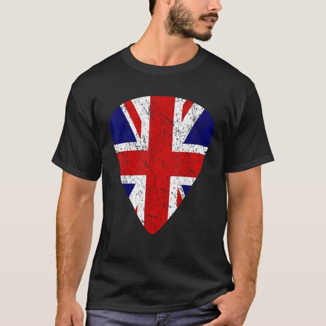 Camiseta gráfica de la Púa de guitarra de la invas (Anverso)