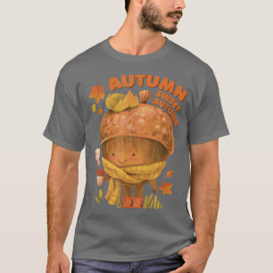 Camiseta Gráfica de la temporada otoño de maíz dulce de oto
