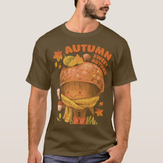 Camiseta Gráfica de la temporada otoño de maíz dulce de oto