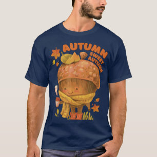 Camiseta Gráfica de la temporada otoño de maíz dulce de oto