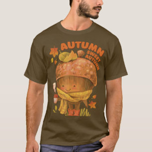 Camiseta Gráfica de la temporada otoño de maíz dulce de oto