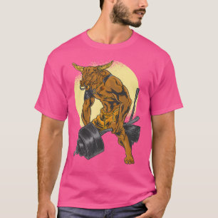 Camiseta Gráfica de Levantamiento de Peso de Minotauro Fuer