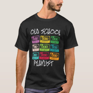 Camiseta Gráfica de lista de reproducción de cintas de cass