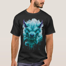 Camiseta gráfica de Lobo de Hielo