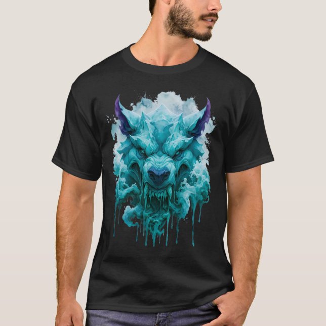 Camiseta gráfica de Lobo de Hielo (Anverso)
