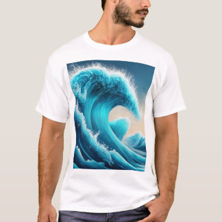 Camiseta gráfica de los hombres de música Wave Oce