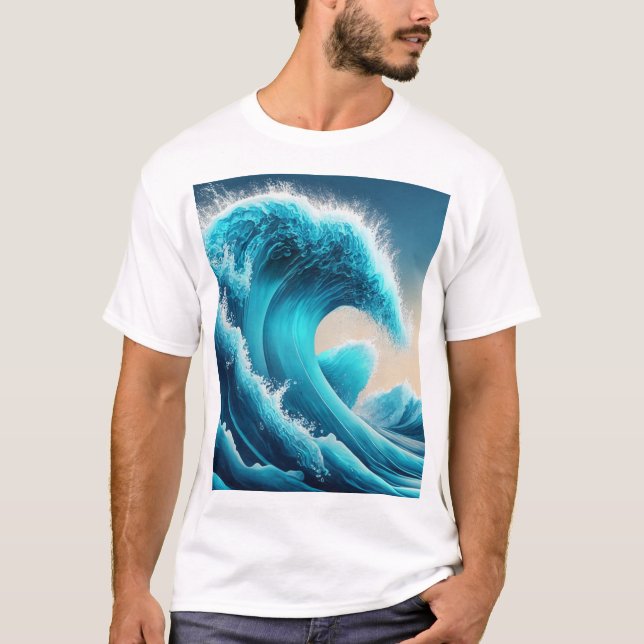 Camiseta gráfica de los hombres de música Wave Oce (Anverso)
