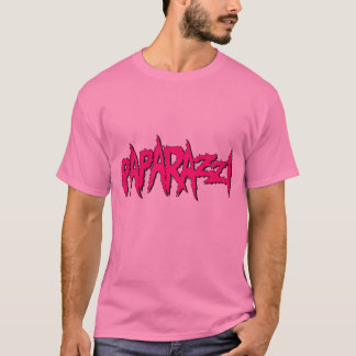Camiseta gráfica de los paparazzis unisex rosados