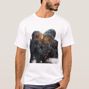 Camiseta gráfica de malla de alambre brillante abs