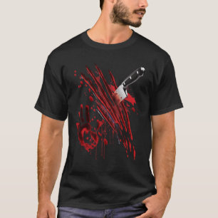 Camiseta Gráfica de manchas sangrientas en sangre manchada
