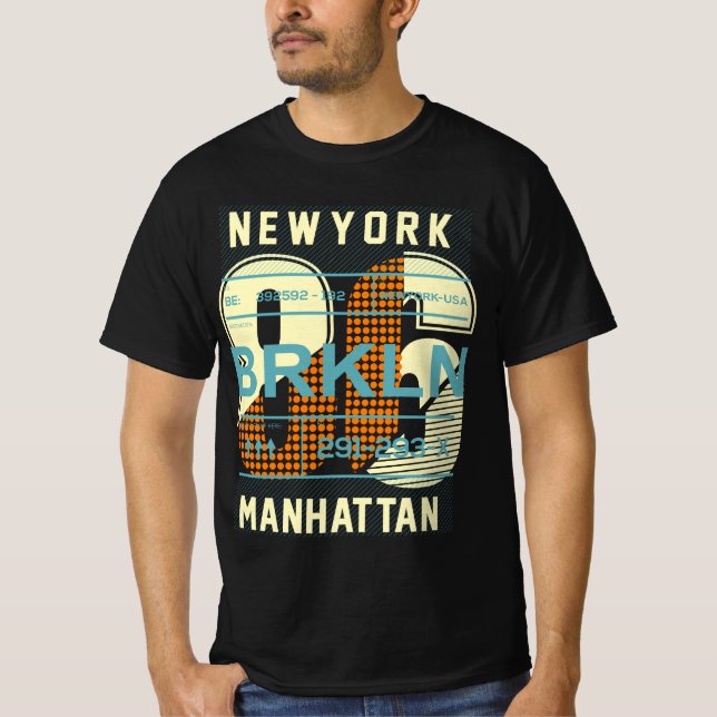 Camiseta gráfica de Manhattan en Nueva York (Anverso)