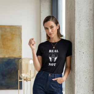Camiseta gráfica de máscara agrietada con dualidad