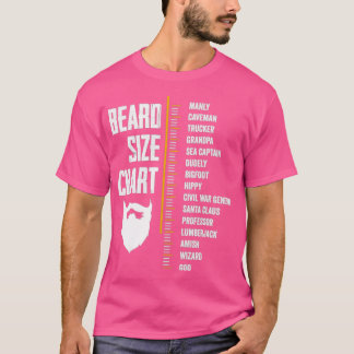 Camiseta Gráfica De Medición De Barba Longitud De Barba Gra