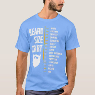 Camiseta Gráfica De Medición De Barba Longitud De Barba Gra