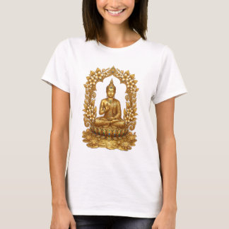 Camiseta Gráfica de Meditación del Buda Dorado | Z