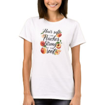 Camiseta Gráfica de Melocotones de Frutas de Veran