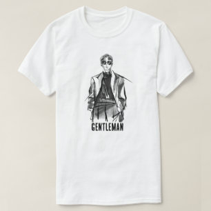 Camiseta gráfica de moda minimalista para caballer