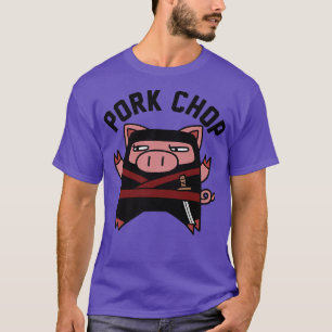 Camiseta Gráfica de moda Ninja Pork Chop Premium