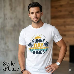 Camiseta gráfica de moda para hombre de día solead