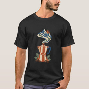 Camiseta gráfica de Moka Pot Alpine Sunrise