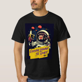 Camiseta gráfica de mono astronauta
