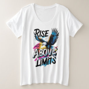 Camiseta gráfica de mujer ADOM "Rise Above Limits"