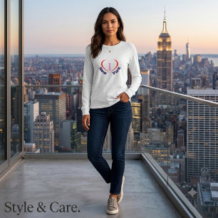 Camiseta Gráfica de Mujer I Love New York