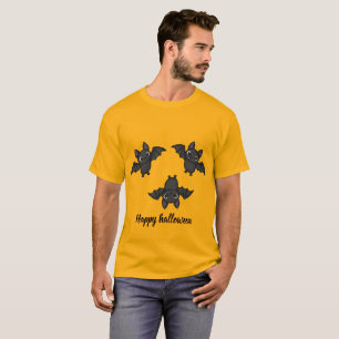 Camiseta gráfica de murciélagos espeluznantes y ad