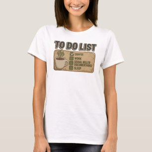 Camiseta gráfica de naranja dinámica CAFÉ TRABAJO