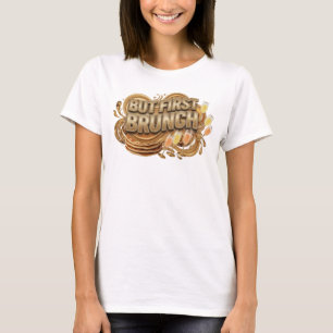 Camiseta gráfica de naranja limpia PERO ANTES BRUN