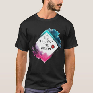 Camiseta gráfica de neón "Enfócate en la Visión"
