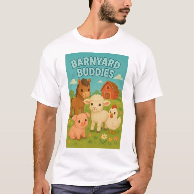 Camiseta Gráfica de niños pequeños de corral (Anverso)
