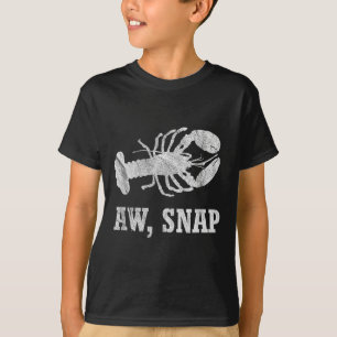 Camiseta Gráfica de Novedad Aw Snap Funny Lobster Pun