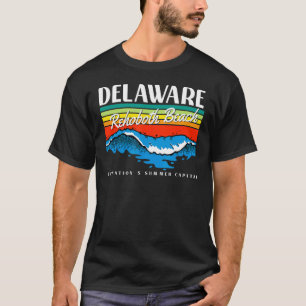 Camiseta Gráfica De Olas De Surf De Delaware Rehoboth Beach