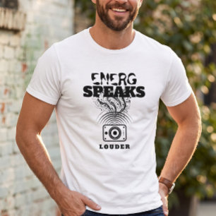 Camiseta Gráfica de onda de sonido de energía para audiófil