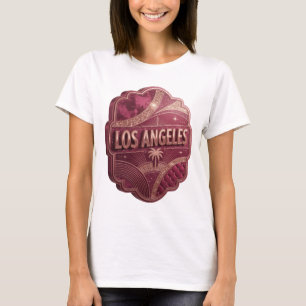 Camiseta gráfica de oro Sharp LOS ANGELES
