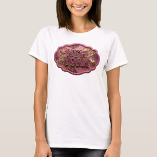 Camiseta gráfica de oro Statement NEW YORK