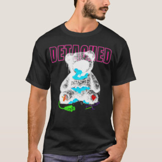 Camiseta gráfica de oso de peluche oscuro de Detac