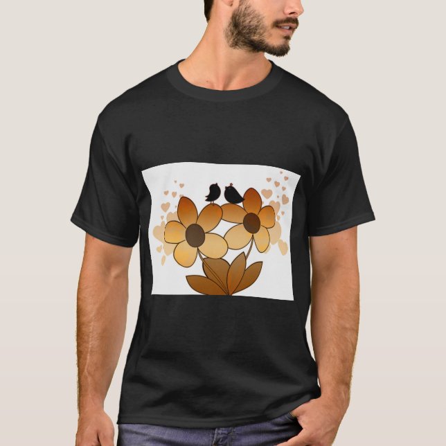 Camiseta Gráfica de Pájaro que Gorjea (Anverso)
